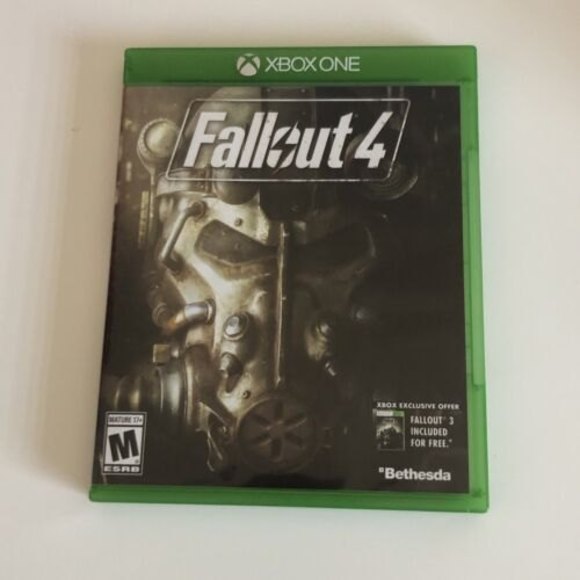 Fallout 4 Microsoft XBox One Video Game Case Inserts Poster - Picture 1 of 9